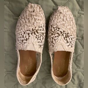 TOMS Women's Lace Flats - Cream